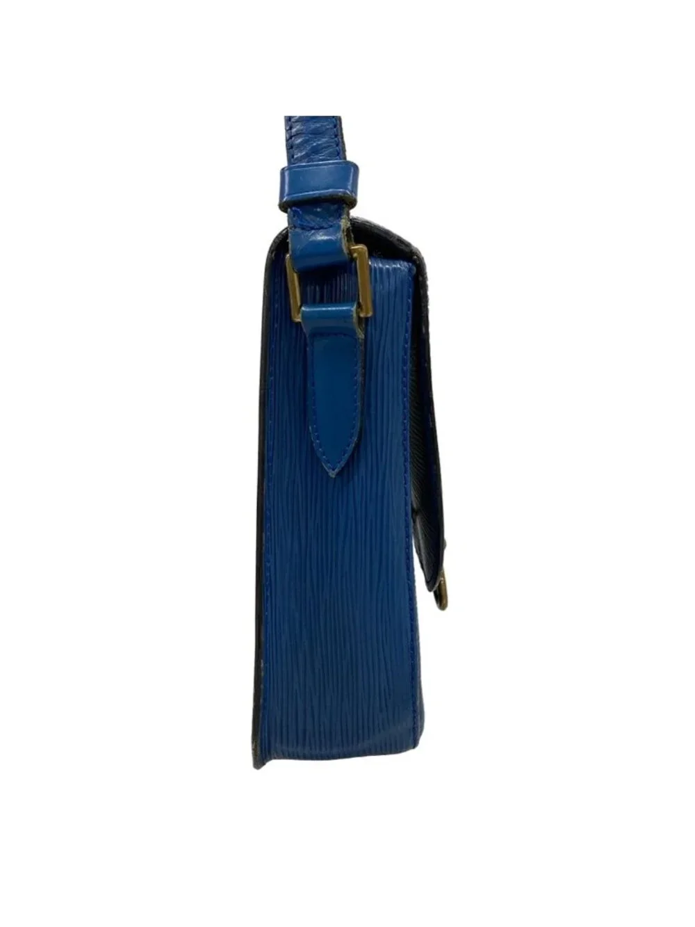 Louis Vuitton Shoulder Bag Epi Sun Crew Toledo Blue Leather